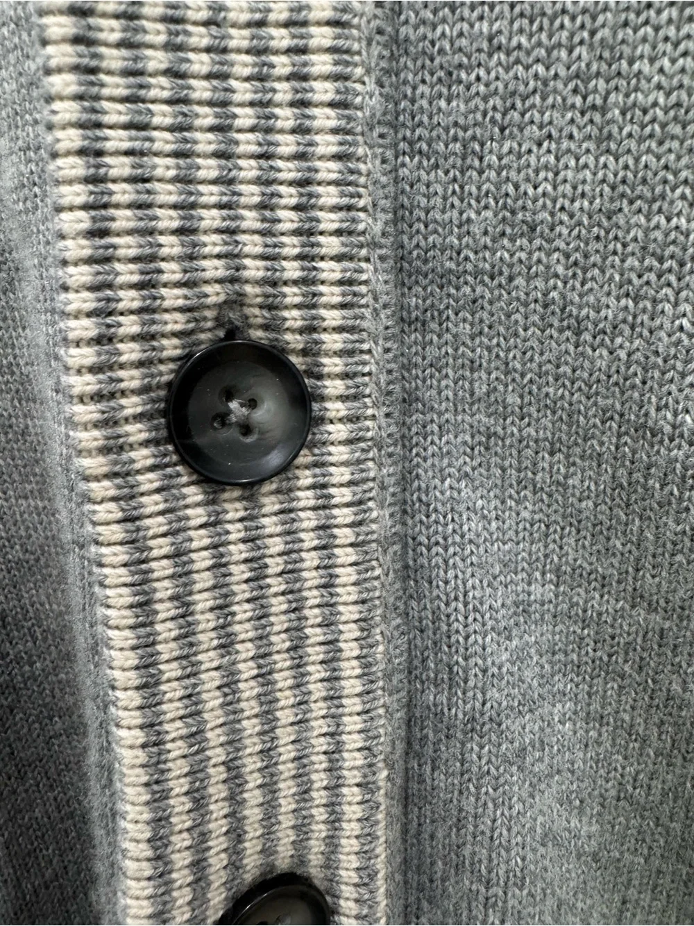 Banana Republic Mad Men Merino Wool Shawl Cardigan Sweater Gray Mens Medium